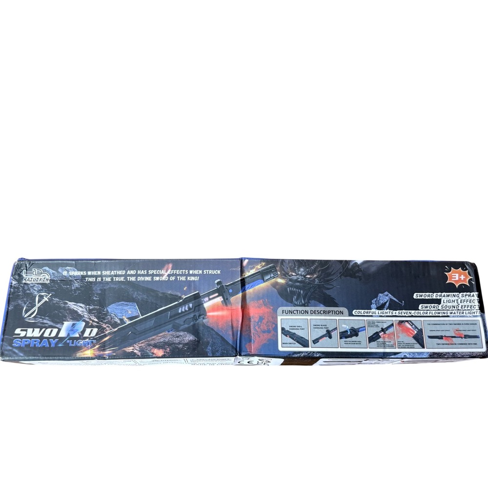 Kailixin Sword Spray Light Electronic Toy with Sound‎ Effects and Water Mist New